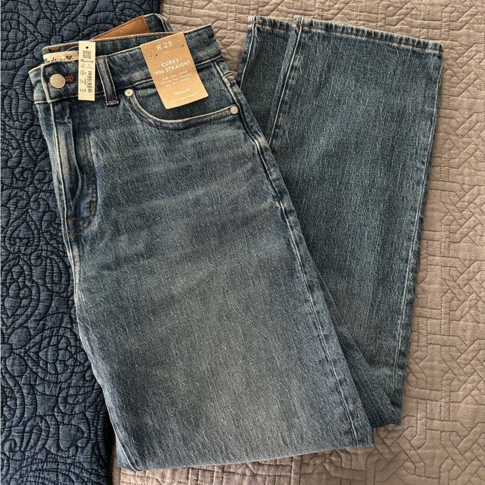 COPY - NWT Madewell Curvy 90s Straight Jeans - Enmore Wash